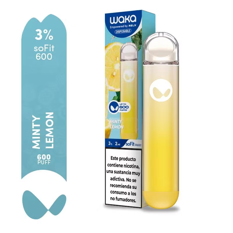 Waka soFit FA600 - Minty Lemon | 600 Puff vape | Vape desechable